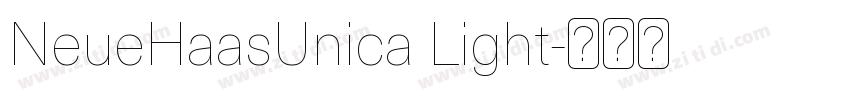 NeueHaasUnica Light字体转换